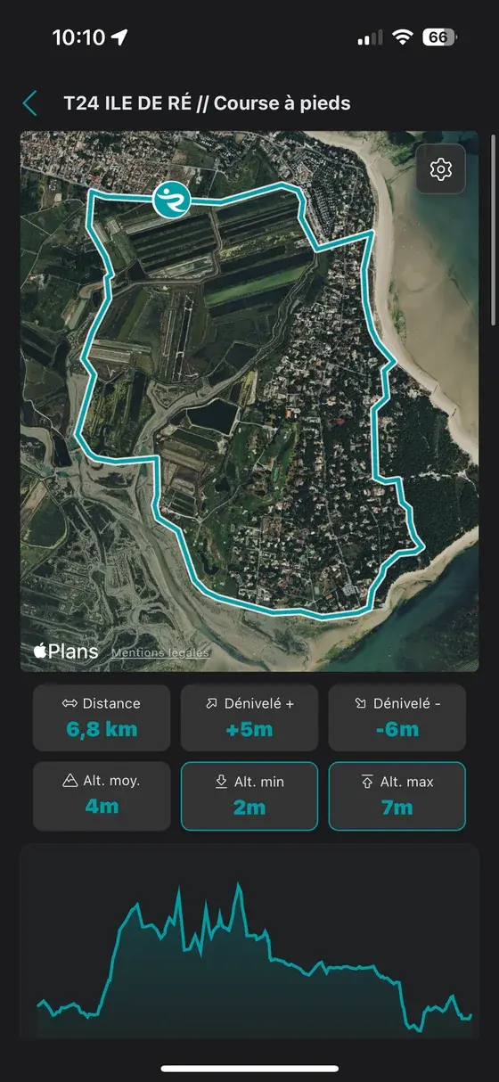 Le coureur sur le parcours